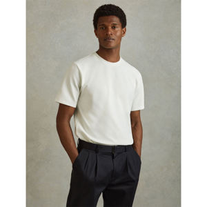 REISS WICK Textured Crew Neck T Shirt